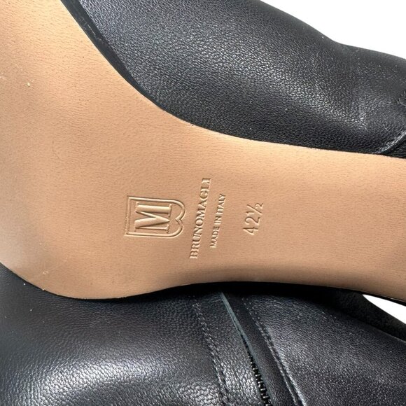 Bruno Magli Fenice Black Leather Square Toe Side Zip Boot US 11, 42.5 New $495 - Picture 8 of 8